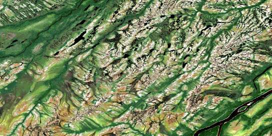 Air photo: Sand Cherry Island Satellite Image map 042O14 at 1:50,000 Scale