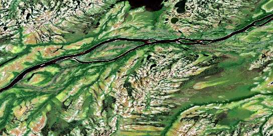 Fishing Creek Island Satellite Map 042O15 at 1:50,000 scale - National Topographic System of Canada (NTS) - Orthophoto