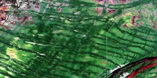 Air photo: Moosonee Satellite Image map 042P07 at 1:50,000 Scale