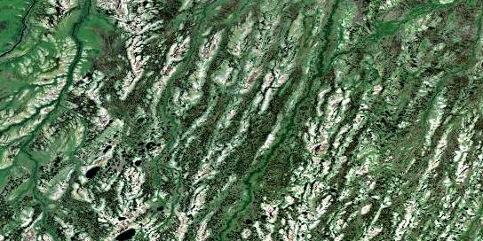 No Title Satellite Map 042P13 at 1:50,000 scale - National Topographic System of Canada (NTS) - Orthophoto