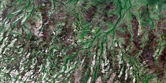 Air photo: Luchan River Satellite Image map 042P14 at 1:50,000 Scale