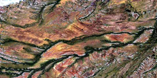 Noluskatsi River Satellite Map 043B04 at 1:50,000 scale - National Topographic System of Canada (NTS) - Orthophoto