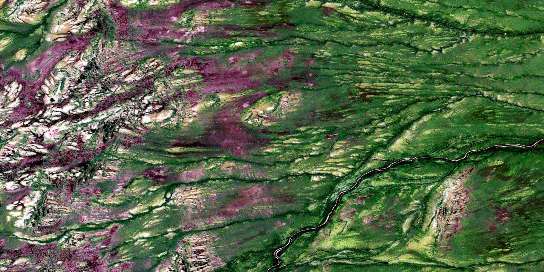 Beaver River Satellite Map 043B10 at 1:50,000 scale - National Topographic System of Canada (NTS) - Orthophoto