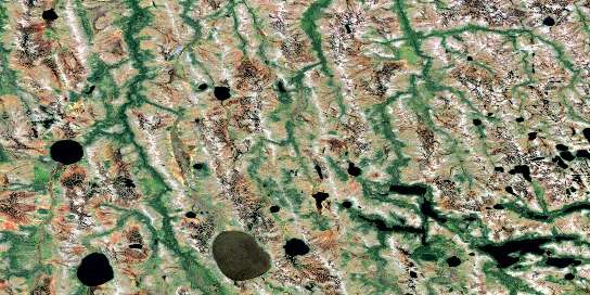 No Title Satellite Map 043C05 at 1:50,000 scale - National Topographic System of Canada (NTS) - Orthophoto
