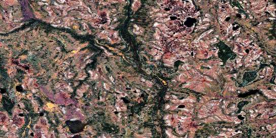 No Title Satellite Map 043C07 at 1:50,000 scale - National Topographic System of Canada (NTS) - Orthophoto