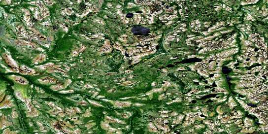 No Title Satellite Map 043C10 at 1:50,000 scale - National Topographic System of Canada (NTS) - Orthophoto