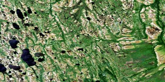 No Title Satellite Map 043C11 at 1:50,000 scale - National Topographic System of Canada (NTS) - Orthophoto