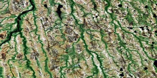 No Title Satellite Map 043C12 at 1:50,000 scale - National Topographic System of Canada (NTS) - Orthophoto