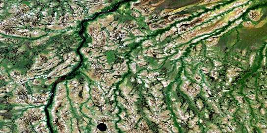 No Title Satellite Map 043C13 at 1:50,000 scale - National Topographic System of Canada (NTS) - Orthophoto