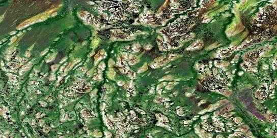 No Title Satellite Map 043C14 at 1:50,000 scale - National Topographic System of Canada (NTS) - Orthophoto