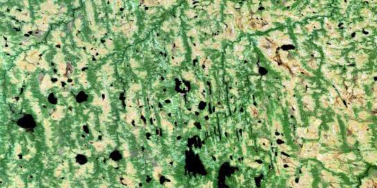 Goods Lake Satellite Map 043D10 at 1:50,000 scale - National Topographic System of Canada (NTS) - Orthophoto