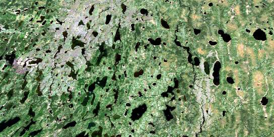 Pulham Lake Satellite Map 043D11 at 1:50,000 scale - National Topographic System of Canada (NTS) - Orthophoto