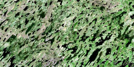 Tabasokwia Lake Satellite Map 043E04 at 1:50,000 scale - National Topographic System of Canada (NTS) - Orthophoto