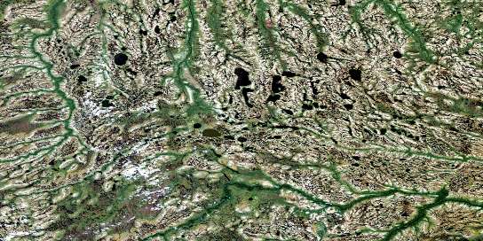 No Title Satellite Map 043E09 at 1:50,000 scale - National Topographic System of Canada (NTS) - Orthophoto