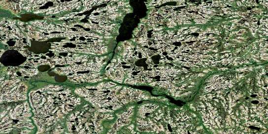 No Title Satellite Map 043E16 at 1:50,000 scale - National Topographic System of Canada (NTS) - Orthophoto