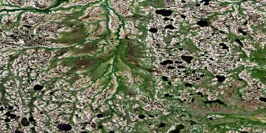 No Title Satellite Map 043F11 at 1:50,000 scale - National Topographic System of Canada (NTS) - Orthophoto