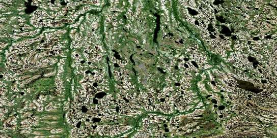 No Title Satellite Map 043F13 at 1:50,000 scale - National Topographic System of Canada (NTS) - Orthophoto