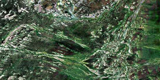 No Title Satellite Map 043G10 at 1:50,000 scale - National Topographic System of Canada (NTS) - Orthophoto