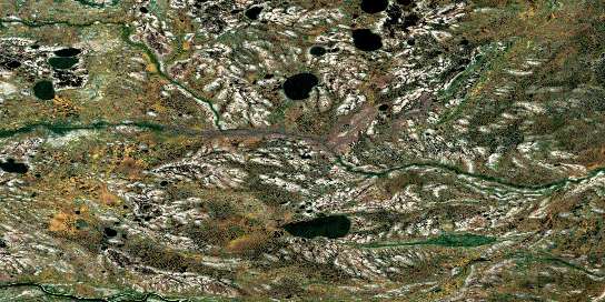 No Title Satellite Map 043G11 at 1:50,000 scale - National Topographic System of Canada (NTS) - Orthophoto
