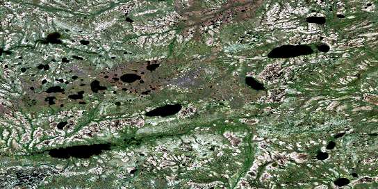 Patchepawapoka Lake Satellite Map 043G13 at 1:50,000 scale - National Topographic System of Canada (NTS) - Orthophoto