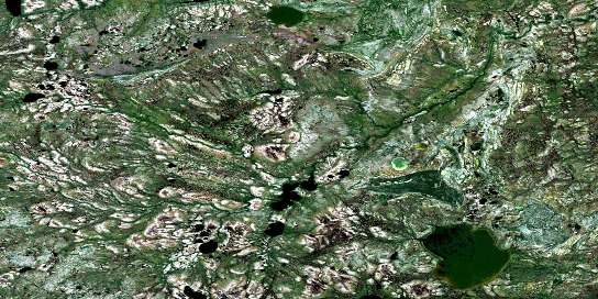 Nowashe Lake Satellite Map 043G14 at 1:50,000 scale - National Topographic System of Canada (NTS) - Orthophoto
