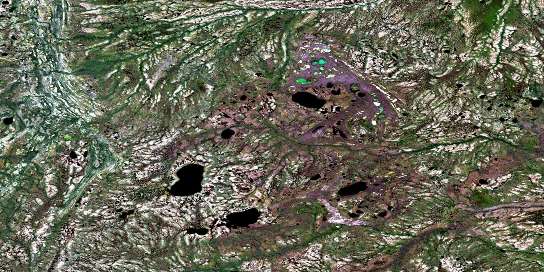 No Title Satellite Map 043J04 at 1:50,000 scale - National Topographic System of Canada (NTS) - Orthophoto
