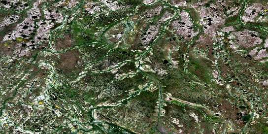 No Title Satellite Map 043J12 at 1:50,000 scale - National Topographic System of Canada (NTS) - Orthophoto