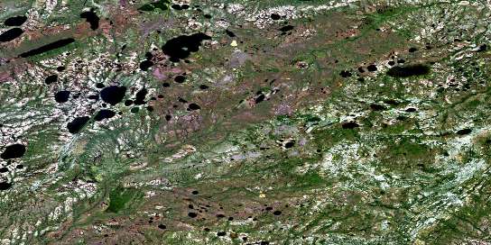 No Title Satellite Map 043K01 at 1:50,000 scale - National Topographic System of Canada (NTS) - Orthophoto
