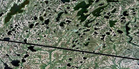 No Title Satellite Map 043K03 at 1:50,000 scale - National Topographic System of Canada (NTS) - Orthophoto