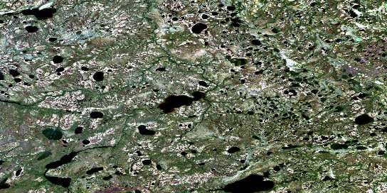 No Title Satellite Map 043K08 at 1:50,000 scale - National Topographic System of Canada (NTS) - Orthophoto