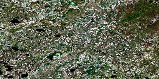 No Title Satellite Map 043K09 at 1:50,000 scale - National Topographic System of Canada (NTS) - Orthophoto