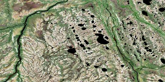 No Title Satellite Map 043L03 at 1:50,000 scale - National Topographic System of Canada (NTS) - Orthophoto