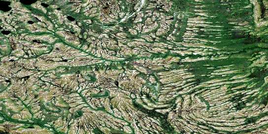 No Title Satellite Map 043L04 at 1:50,000 scale - National Topographic System of Canada (NTS) - Orthophoto