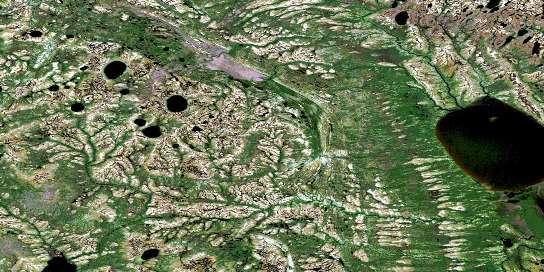 Air photo: Moshikopaw Lake Satellite Image map 043L05 at 1:50,000 Scale