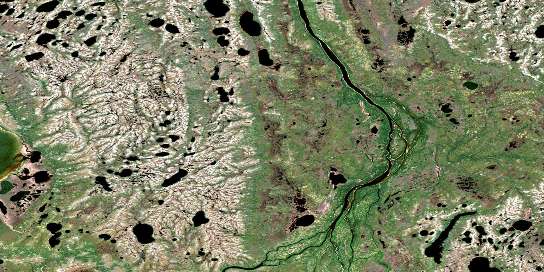 No Title Satellite Map 043L06 at 1:50,000 scale - National Topographic System of Canada (NTS) - Orthophoto