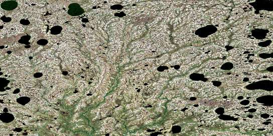 No Title Satellite Map 043L14 at 1:50,000 scale - National Topographic System of Canada (NTS) - Orthophoto