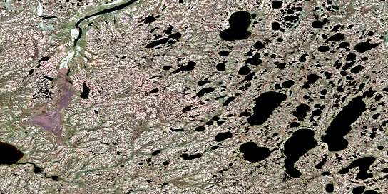 Shagamu Lake Satellite Map 043M03 at 1:50,000 scale - National Topographic System of Canada (NTS) - Orthophoto
