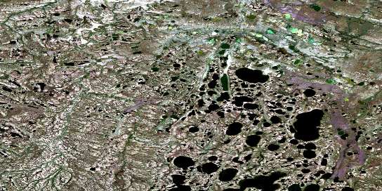 No Title Satellite Map 043M07 at 1:50,000 scale - National Topographic System of Canada (NTS) - Orthophoto