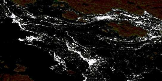 Air photo: Bushnan Island Satellite Image map 046K02 at 1:50,000 Scale