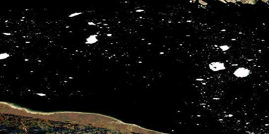 Air photo: Tuluarvik Island Satellite Image map 046L08 at 1:50,000 Scale