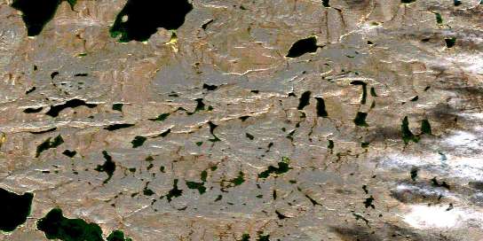 No Title Satellite Map 046L12 at 1:50,000 scale - National Topographic System of Canada (NTS) - Orthophoto