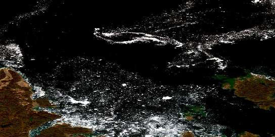 Air photo: Cape Simpson Satellite Image map 046M06 at 1:50,000 Scale