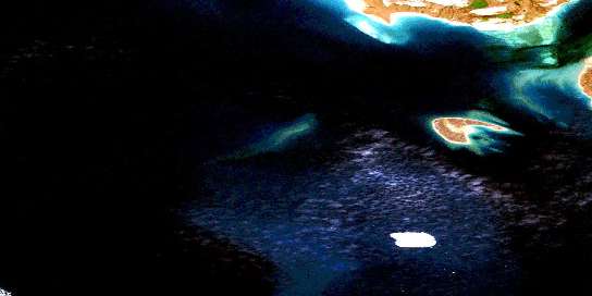 Air photo: Sabine Island Satellite Image map 046M10 at 1:50,000 Scale
