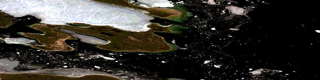 Air photo: Igloolik Island Satellite Image map 047D07 at 1:50,000 Scale