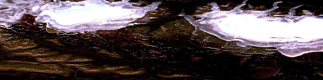 Air photo: Ikkarlak Glacier Satellite Image map 048D02 at 1:50,000 Scale