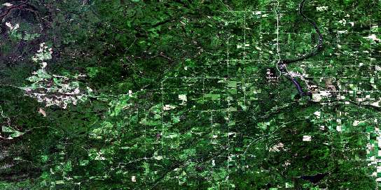 Air photo: Kakabeka Falls Satellite Image map 052A05 at 1:50,000 Scale