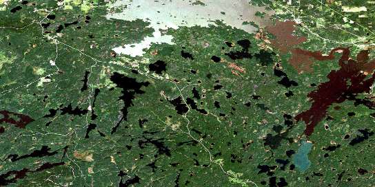Air photo: Wabigoon Satellite Image map 052F10 at 1:50,000 Scale