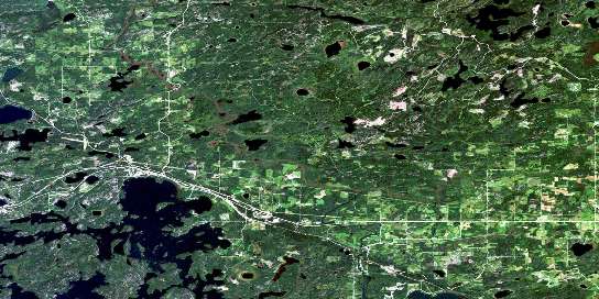 Air photo: Vermilion Bay Satellite Image map 052F14 at 1:50,000 Scale