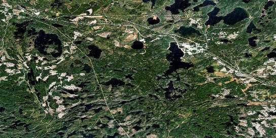 Air photo: Ignace Satellite Image map 052G05 at 1:50,000 Scale