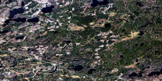 Air photo: Bonheur Satellite Image map 052G06 at 1:50,000 Scale